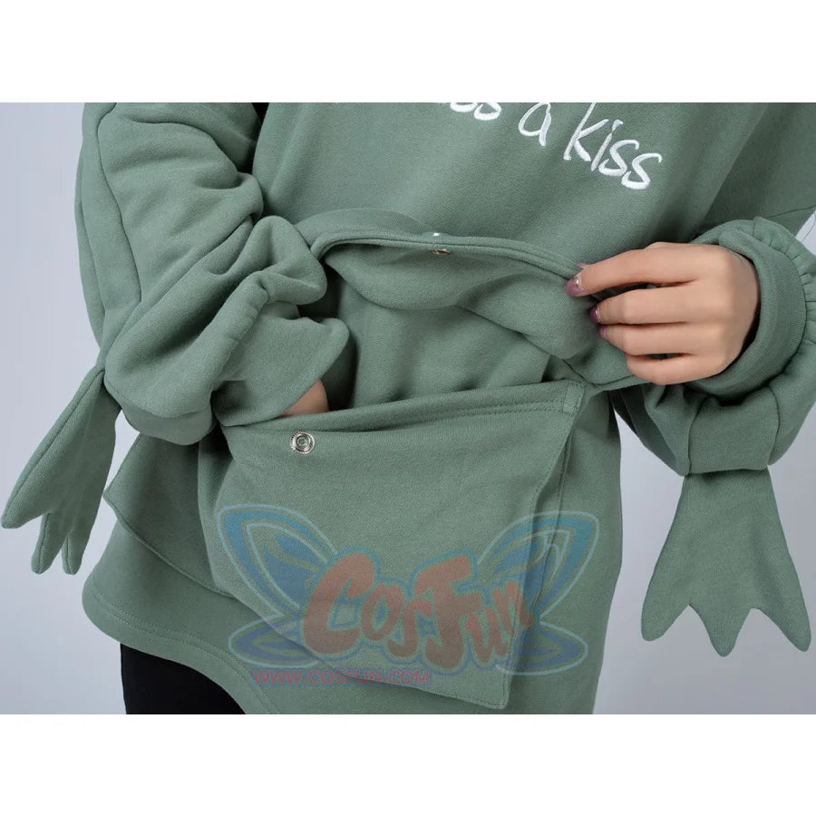 Green Froggy Give My Princess Oversized Hoodie Coat C00064 Hoodie