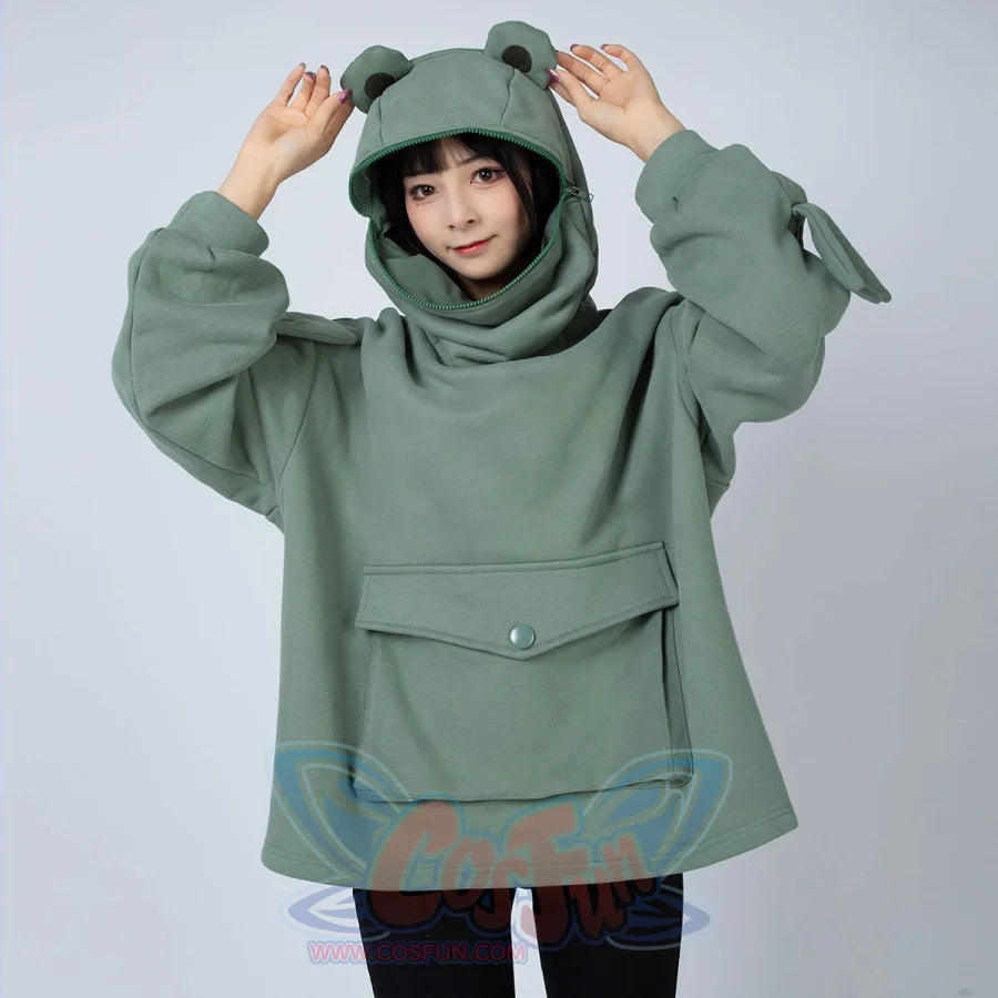 Green Froggy Give My Princess Oversized Hoodie Coat C00064 None / Xl Hoodie