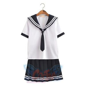 High-End Jk Uniform For Girls Japanese Korea School Student Sailor Mp006054 Short Sleeve / S