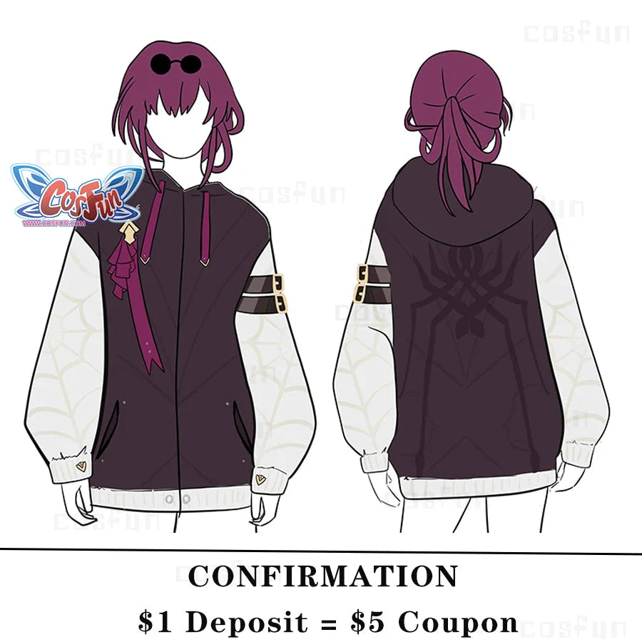 Deposit Cosfun Original Honkai: Star Rail Kafka Cosplay Derivative Hoodie Costumes