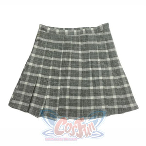 Japanese Sweet Pleated Tuck Plaid Mini Skirt Mp006161