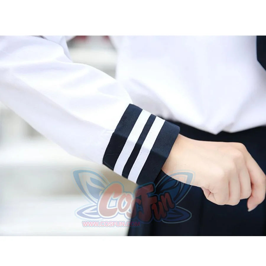 Jk School Uniform Student Sailor Black White Suit Mp006021