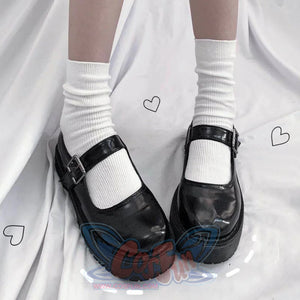 Jk Socks Cotton Crew Kawaii Srockings White / One Size Stockings&socks