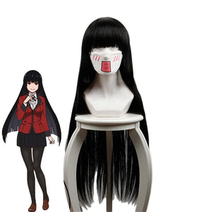 Kakegurui Compulsive Gambler Yumeko Jabami Cosplay Wig Black Long Straight Hair Mp005760 Wigs