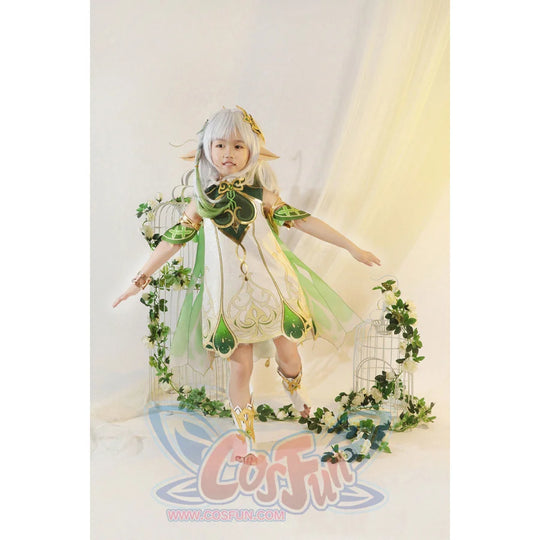 Kids Genshin Impact Nahida/lesser Lord Kusanali Cosplay Costume Childrens Wear C02945_Kids Costumes