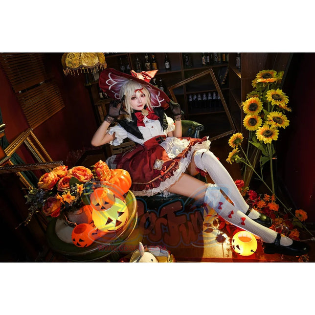 Genshin Impact Klee Blossoming Starlight Cosplay Costume C08332 Aa Costumes