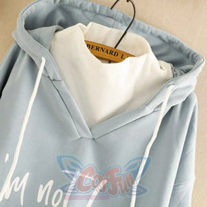 Letter Print Fake Two-Piece Hoodie Mp005899 Sweatshirt