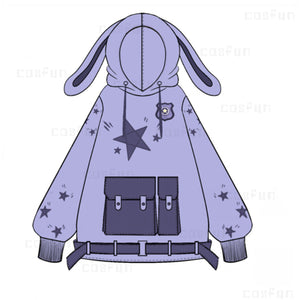 COSFUN Original Purple Bunny Zootopia Judy Derivative Hoodie FY0061 【IN STOCK + FREE SHIPPING】
