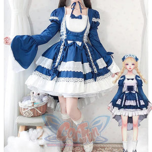 Lolita Princess Dress Full Suit Cosplay Maid For Children Girls Costumes