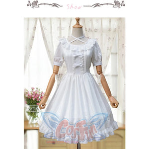 Lolita Time Lace Cording Dress J40310