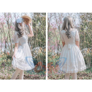 Lolita Time Lace Cording Dress J40310