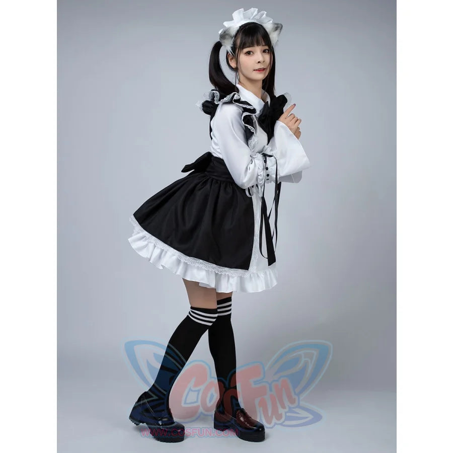 Maid Anime Dress Black And White Apron Lolita Cosplay Costume Mp005702 Costumes