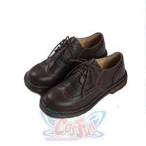 Mori Girl Retro Oxford Martin Round Shoes Canvas