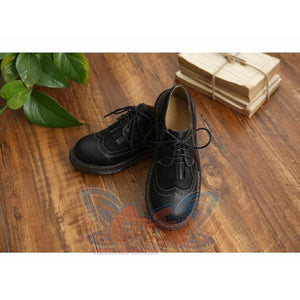 Mori Girl Retro Oxford Martin Round Shoes Canvas