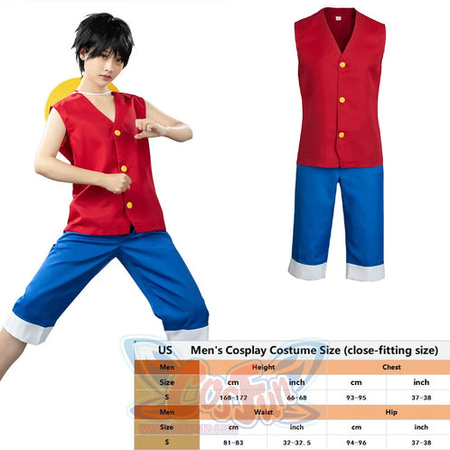 【Clearance Special】 Value Deals! Final Sale! No Returns Or Exchanges Us Size S - Luffy Costume