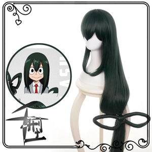 My Hero Academia Asui Tsuyu Dark Green Long Straight Cosplay Wig Mp005628 Wigs