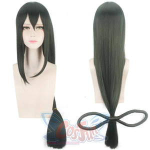 My Hero Academia Asui Tsuyu Dark Green Long Straight Cosplay Wig Mp005628 Wigs