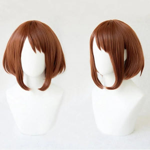 Bnha My Hero Academia Boku No Hiro Akademia Ochako Uraraka Cosplay Wigs Bob Brown Hair Mp005649