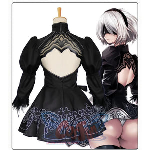 Nier Automata Cosplay Costume Yorha 2B Sexy Outfit Women Dress Costumes