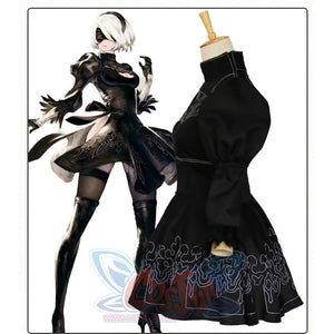 Nier Automata Cosplay Costume Yorha 2B Sexy Outfit Women Dress Costumes