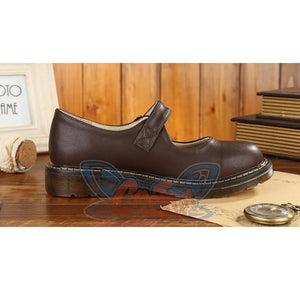 Old-Fashioned Retro Mary Jane Leather Shoes C00128