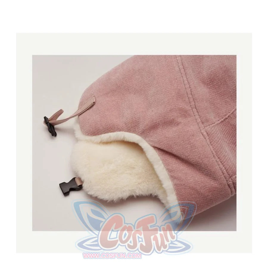 Outdoor Cute Fox Ears Fleece Helmet Caps Hats&caps