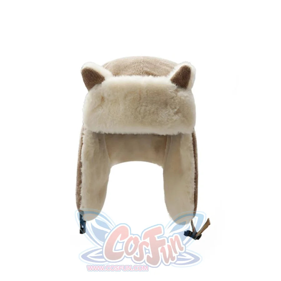 Outdoor Cute Fox Ears Fleece Helmet Caps Hats&caps