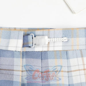 Plaid Jk Uniform A-Line Hight Waist Pleated Skirt