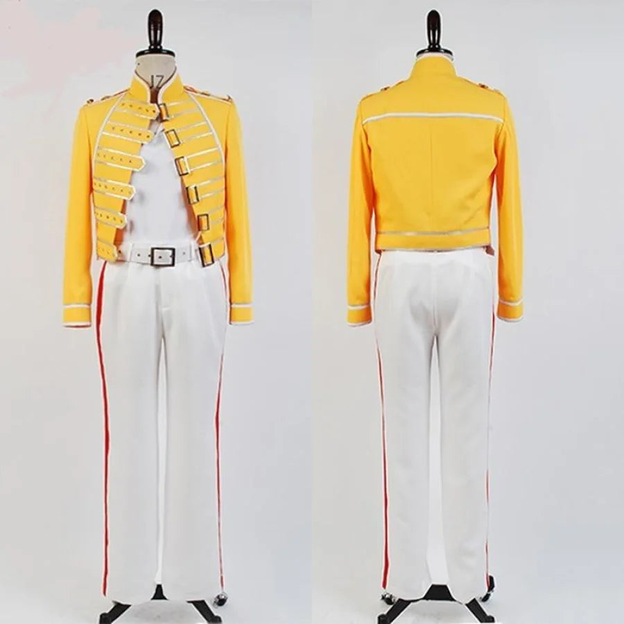 Queen Lead Vocals Freddie Mercury Wembley On Stage Cosplay Costume Costumes