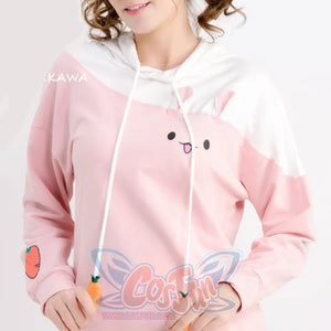 Rabbit Carrot Drawstrings Cotton Hoodie Mp006001 Hoodie