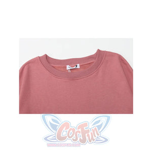 Ribbon Bow Fake Two-Piece Sweatshirt