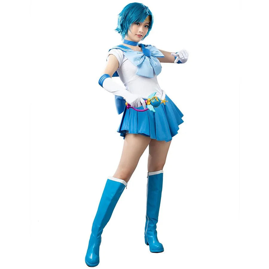 Sailor Moon Mercury Mizuno Ami Cosplay Costumes Mp000571 Xs / Us Warehouse (Us Clients Available)