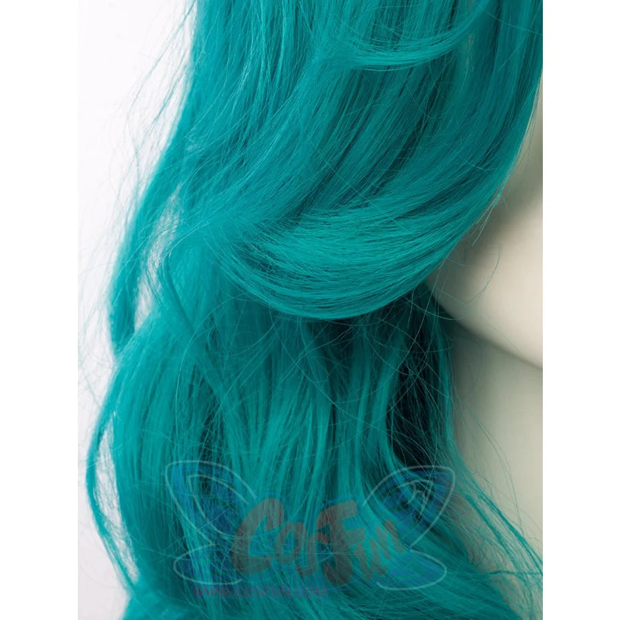 Sailor Moon Neptune Kaiou Michiru Cosplay Wigs Wavy Teal Hair Mp003937