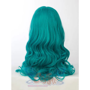 Sailor Moon Neptune Kaiou Michiru Cosplay Wigs Wavy Teal Hair Mp003937