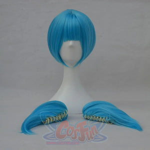 Sally Face Sallyface Sal Fisher Cosplay Wig Short Blue Hair Wigs