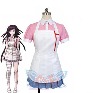 Anime Super Dangan Ronpa 2 Mikan Tsumiki Danganronpa Dress Cosplay Halloween Carnival Party Costumes