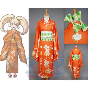 Super Danganronpa 2 Cosplay Costume Hiyoko Saionji Kimono Dress Halloween Carnival Costumes Xs