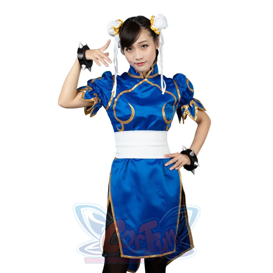 Top Street Fighter Chun Li Cosplay Costumes Cheongsam Mp000407