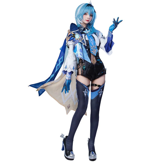 【Clearance】Genshin Impact Eula Cosplay Costume Jacquard Version C00445 Costumes