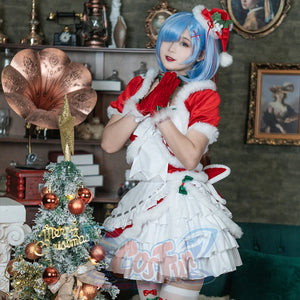 Re: Zero − Starting Life In Another World Rem Cosplay Christmas Outfit C00881 Costumes