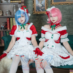 Re: Zero − Starting Life In Another World Rem Cosplay Christmas Outfit C00881 Costumes