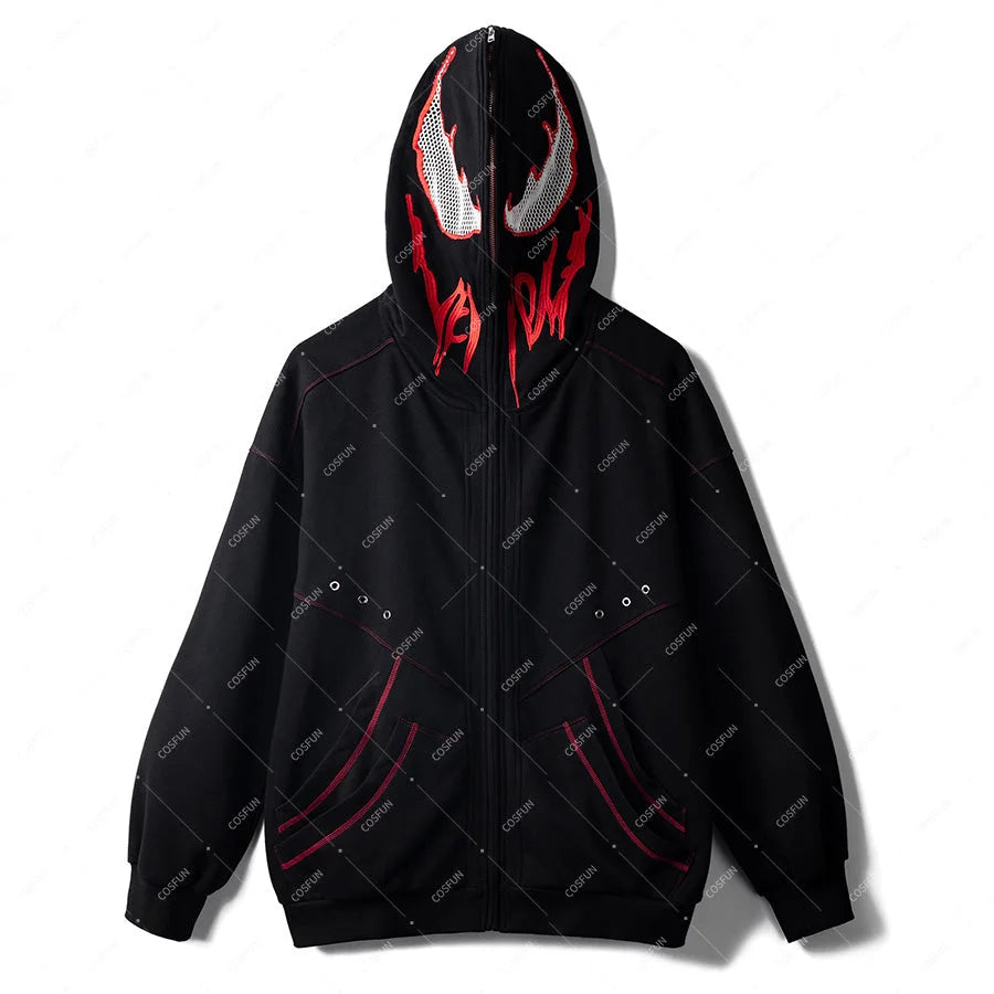 【Deposit 】Cosfun Original Black Red Cosplay Hoodie A00005 Sweatshirt