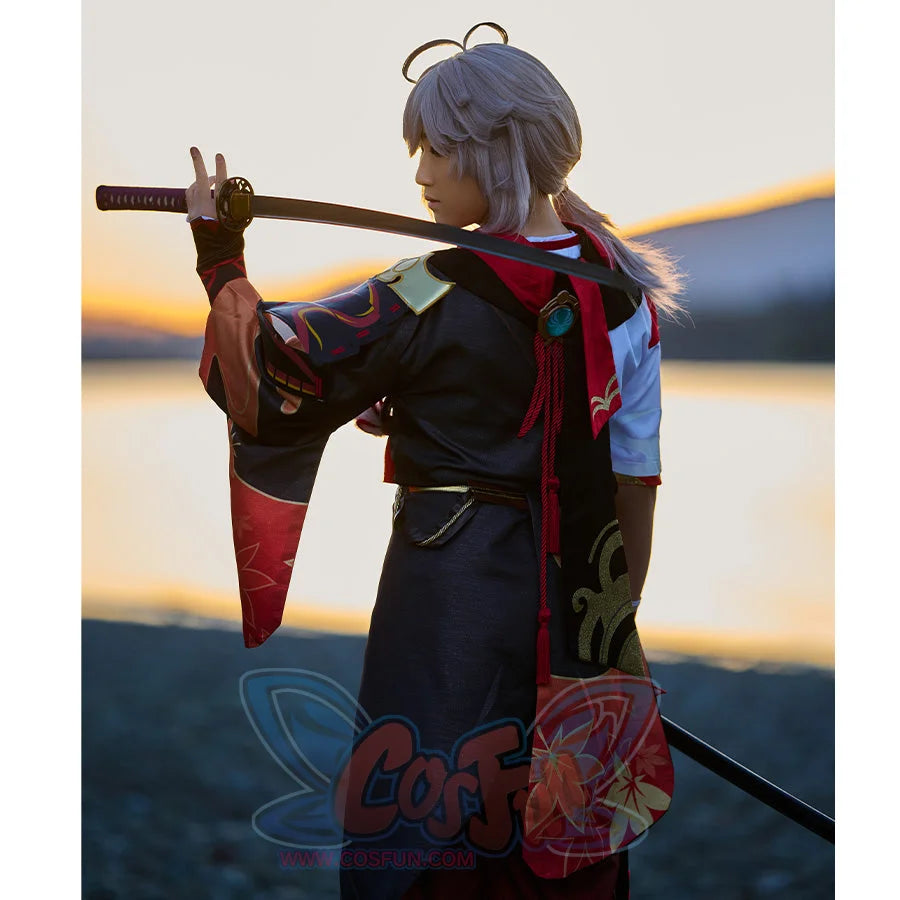 Genshin Impact Inazuma Kaedehara Kazuha Cosplay Costume Sands Satin C02035 Aa Costumes