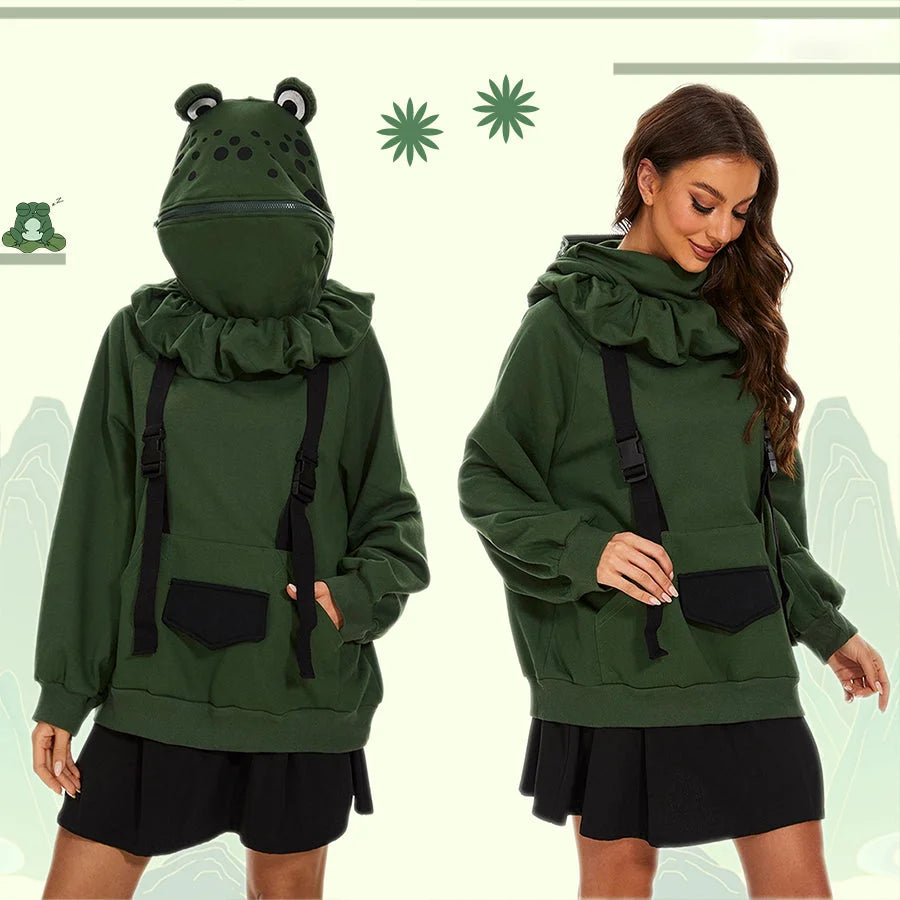 【Ready To Ship + Free Shipping】Cosfun Original Animal Tales: The Frog Prince Green Pullover