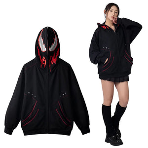 Cosfun Original Black Red Cosplay Hoodie Jacket A00005 Sweatshirt