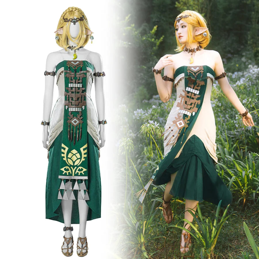 Legend of Zelda Breath of the Wild high quality Cosplay Costume Suit Princess Zelda Size S