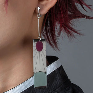 【Ready To Ship + Free Shipping】Kimetsu No Yaiba Tanjiro Kamado Cosplay Earring Mp005782 Wigs