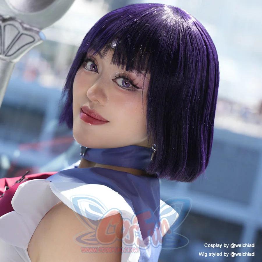 Sailor Saturn Tomoe Hotaru Cosplay Wigs Bob Hair Mp003939