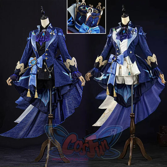 【Ready To Ship】Genshin Impact Black/White Furina Hydro Archon Cosplay Costume C08735 Aaa Costumes