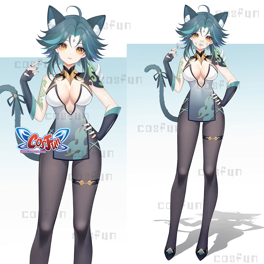 【POLL】Deposit COSFUN Gesnhin Impact Xiao Derivative Cosplay Costume Sexy Outfit